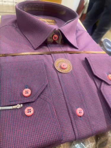 پیراهن پارچه آرو چهارخانه ریز