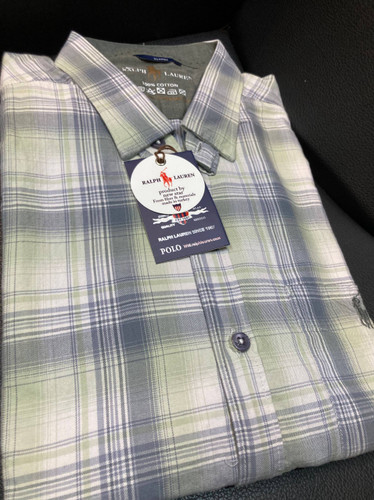 پیراهن چهارخانه آستین بلند نخ پنبه