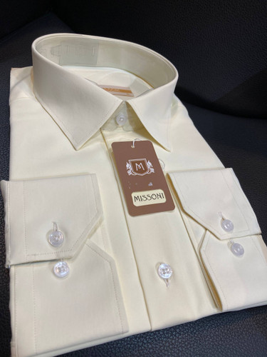 پیراهن آستین بلند پارچه دوشین ضد چروک بدون جیب