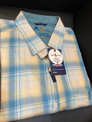 پیراهن آستین بلند چهارخانه تک جیب پارچه نخ پنبه اعلا