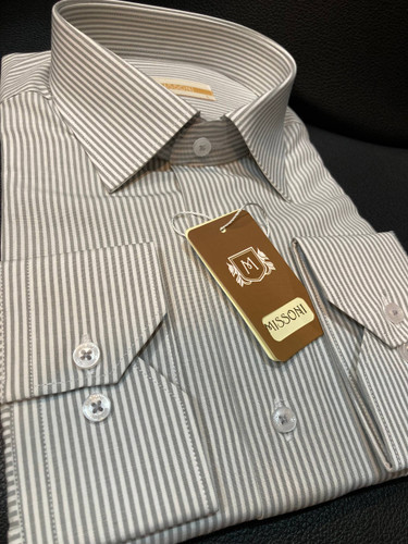 پیراهن آستین بلند راه راه طرح دیپلمات